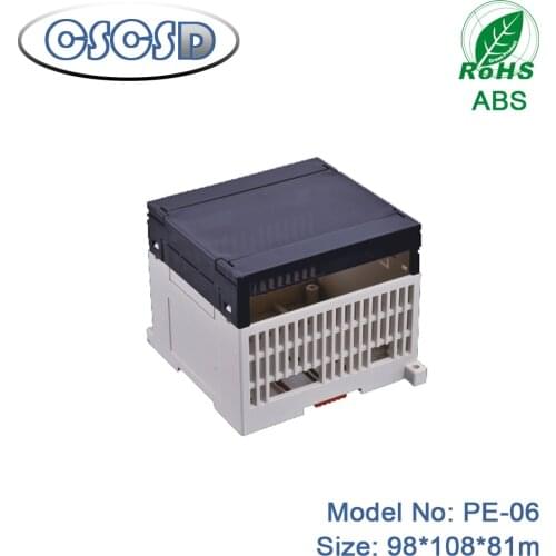 1pcs/lot 98*108*81mm plastic power enclosure plastic boxes small industrial din rail plc abs junction box