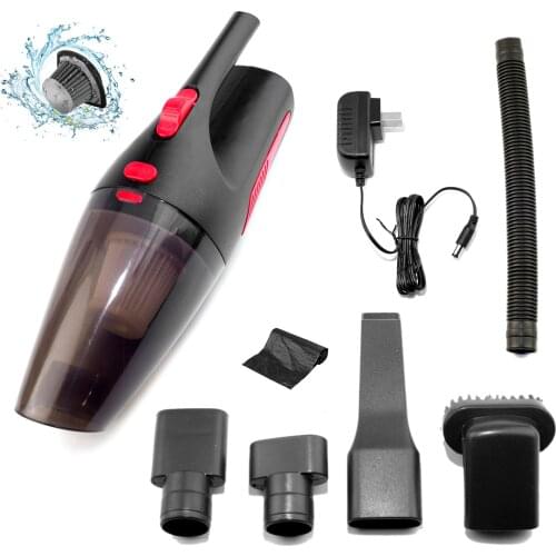 120W Wireless Vehicle Vacuum Cleaner High Power 12V Mini For Auto Car Stong Suction Dry Wet Dual Purpose