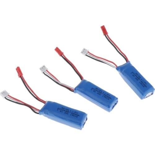 3pcs 7.4V 450mAh Lithium Battery for K969 K989 K979 K999 P929 P939