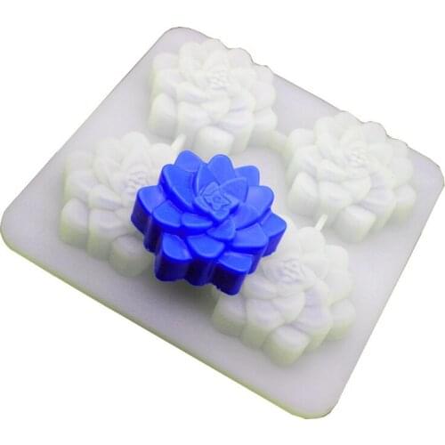 4 hole DIY hand-made soap-based material package homemade essential oil breast milk soap human milk soap mold making tool