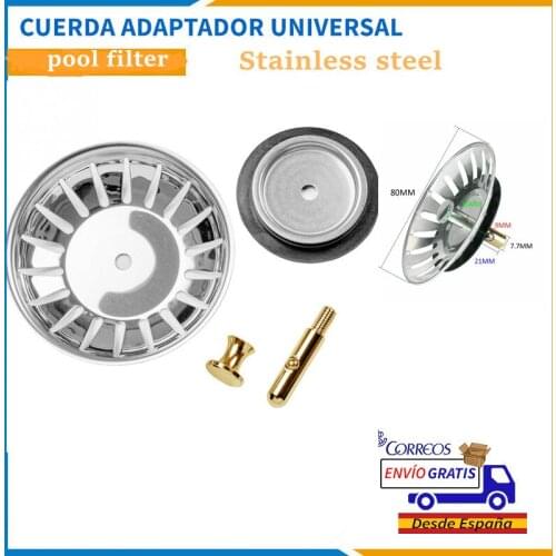 Kitchen Stainless Steel Accessories Pool Filter Sink Stopper Waste Plug Sink Filter Filtre Bathroom Hair Catcher House Supplies