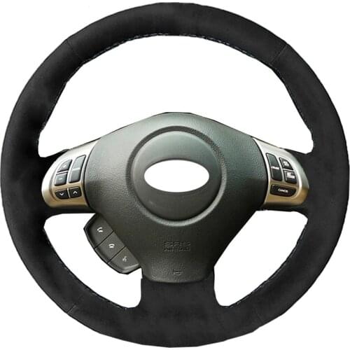 Alcantara Leather Suede DIY Car Steering Wheel Cover for Subaru Forester 2008-2012 Impreza 2008-2011 Legacy 2008-2010