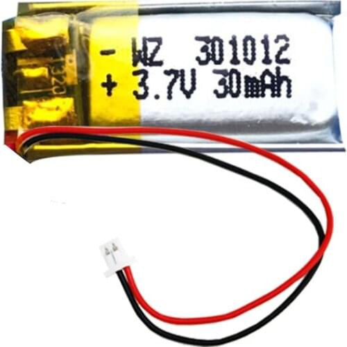 301012-30mAh bracelet hearing aid Bluetooth headset smart wear 3.7V polymer battery