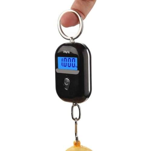25Kg x 5g Digital Hanging Scale Mini Electronic Luggage Hook Scale LCD Backlight Kitchen Steelyard Dropshipping