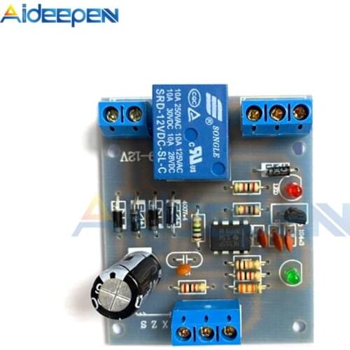 DC/AC 9V-12V Automatic Pumping Drainage Water Liquid level Sensor control board Water shortage Protect Module 0~10A
