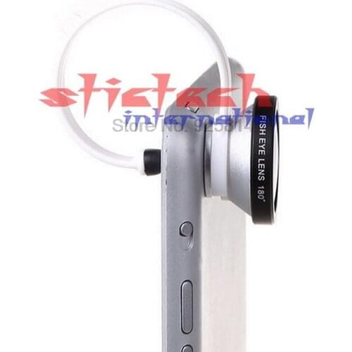 By dhl or ems 100 pieces Universal New 180 Degree Fish Eye Lens Clip accessories for iPhone4 4s 5 5s Samsung S4 Note3 Nexus5 HTC