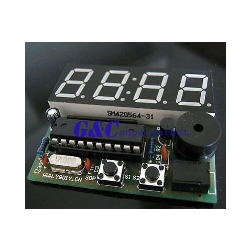 Electronic Clock Electronic Production Suite 4 Bits C51 DIY Kits diy electronics