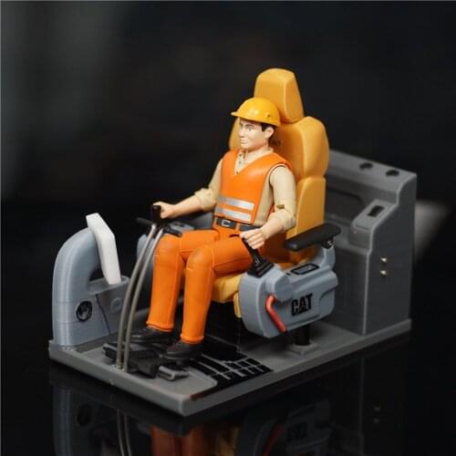 Hydraulic Excavator Model Toy Excavator Interior 1/12 1/14 Simulation Drive Seat Cab Caterpillar-excavator-VOLVO Interior