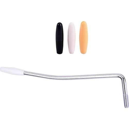Chrome 5mm Thread Tremolo Arm Whammy Bar with 3pcs Tips for ST Guitar