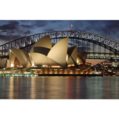 JMINE Div 5D sydney opera house River Bridge Full Diamond Painting cross stitch kits art Scenic 3D paint by diamonds