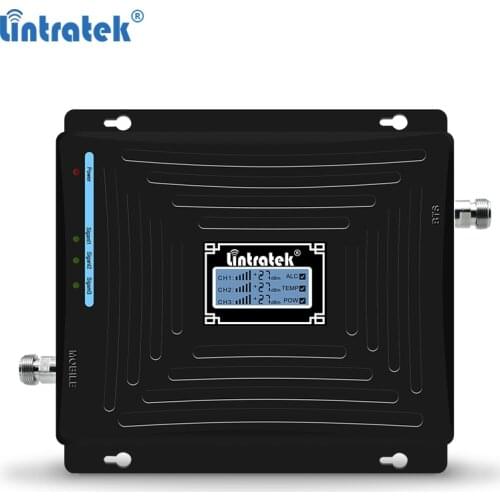 Lintratek Tri-band Repetidor 850Mhz 1800 2100Mhz Booster 2G 3G 4G Repeater 4G LTE 1800 Amplificador GSM 3G 4G Signal Booster #4