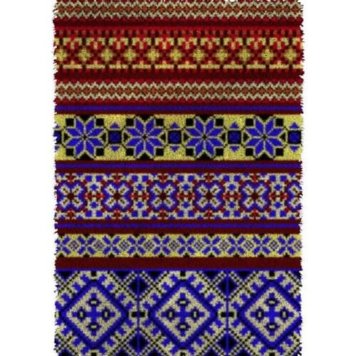 Latch hook kits with Pre-Printed Mandala PatternCarpet embroidery Foamiran for needlework Home decoration Tapestry Hook mat