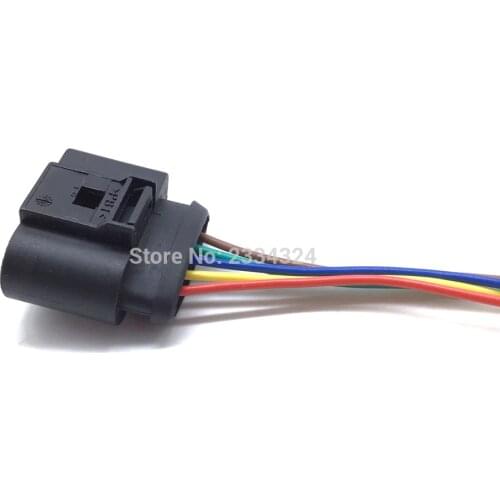 New PBT MAF Mass Air Flow Sensor 5 Pin Connector Plug 1J0973775A 1J0 973 775A for VW Golf 1999 2000 2001