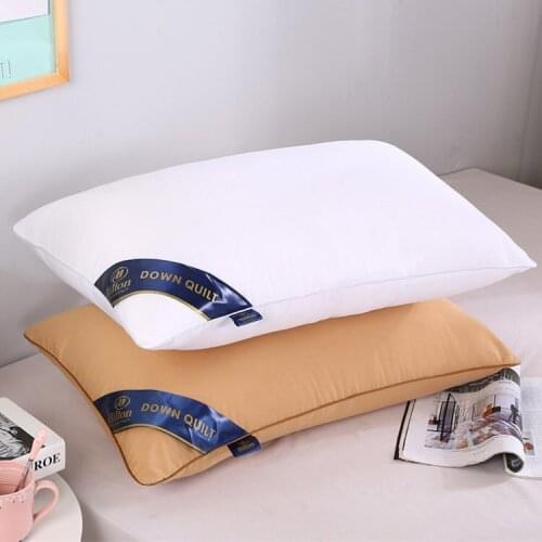 Hilton solid color simple style pillow adult gift pillow core of Hilton pilot Hotel