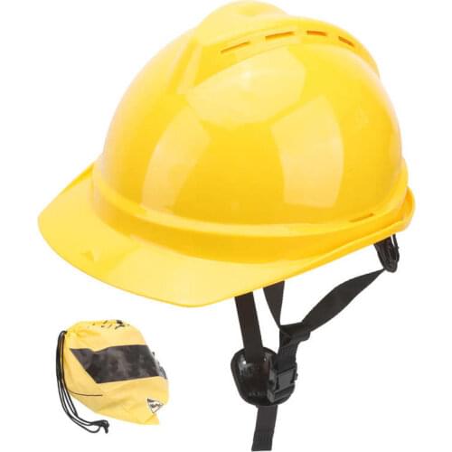 Industrial Protective Helmet Safety Hard Hat for Construction Sites Garden Operation Breathable Yellow