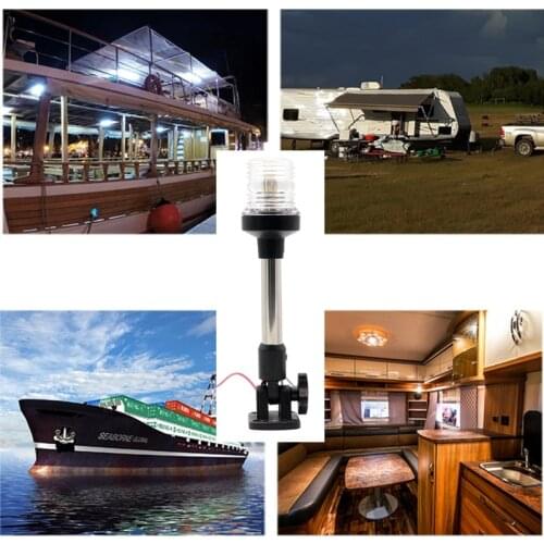 Home Garden LED Light 12V Navigation Light Boat Accessories 360 Degree Rotatable Light Decorative Lamp