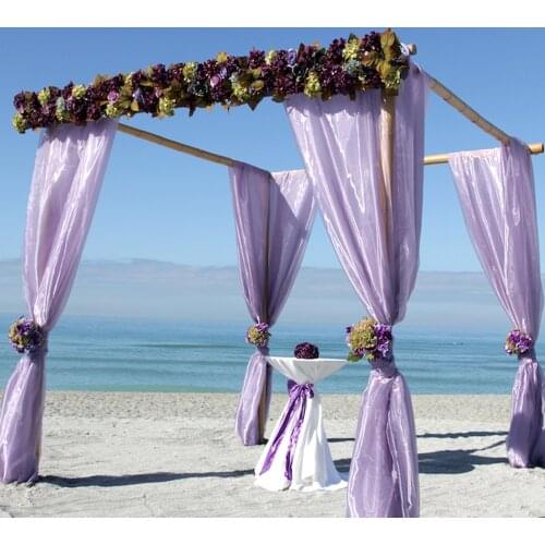 10Meter 135cm Sheer Crystal Organza Gauze Tulle Roll Fabric Birthday Party Supplies Chair Sashes Wedding Party Arches Decoration