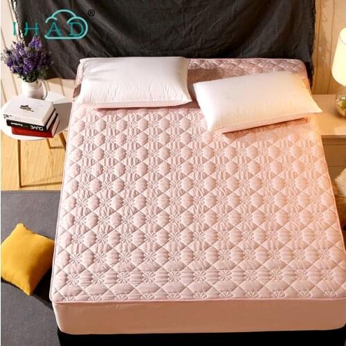 Mattress Protector Cover For Bed Wetting Anti-mite sanding fabric bed mattress cover pad protector sueding padded non-slip bed