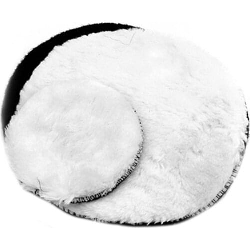 10Pcs/Set 125mm Circular Artificial Wool Car Auto Care Soft Polishing Waxing Buffing Pad