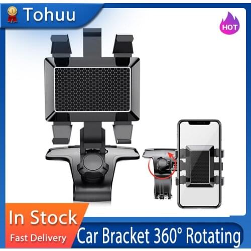 Car Phone Holder For Phone In Car Holder Windshield Cell Stand Support Smartphone 360 Degree Rotating GPS Bracket Universal