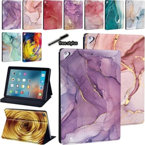 PU Leather Tablet Case for IPad Air 1/2 9.7"/IPad Air 3 10.5" 2019/Air 4 2020 10.9" Drop Resistance Full Protection Cover+Stylus