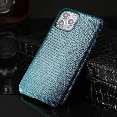 Natural Lizard Leather Case for iPhone 12 Pro Max 12 Mini 11 Pro Max X XS Max XR 8 Plus 6 6s 7 Plus SE 2020 5 5s Luxury Cover