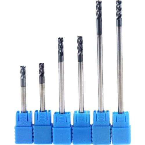 1PCS Cutting 4 Flute Shank Diameter 4mm Alloy Carbide Milling Tungsten Steel Milling Cutter End Mill For CNC Tool Length 50mm