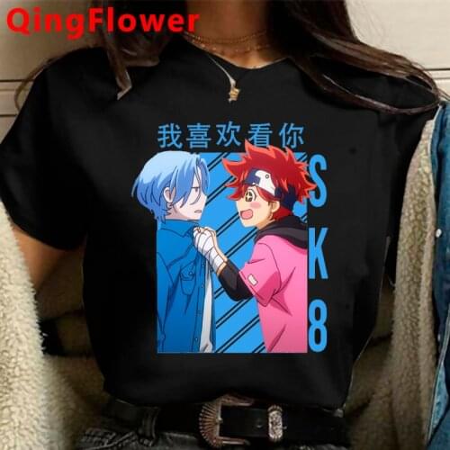 New Japanese Anime SK8 The Infinity T Shirt Men Kawaii Cartoon Skateboard Boys Graphic Tees Harajuku Unisex Tops T-shirt Male