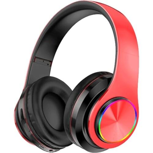Gaming Headset B39 RGB Luminous Wireless Headphone BT5.0 Foldablet Earphone Headphone with Micphone