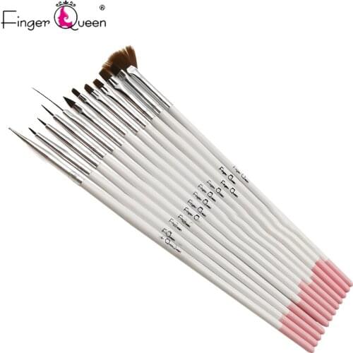 Nail Brush For Manicure Nail Art Liner Painting Pen Acrylic Nail Art Brush 12pcs UV Gel Brushes Manicure Tool
