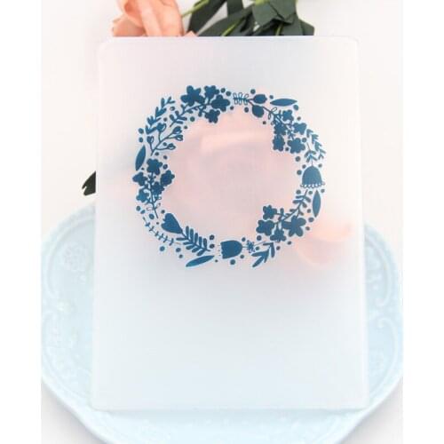 KLJUYP Garland Plastic Embossing Folders for DIY Scrapbooking Paper Craft/Card Making Decoration Supplies 051610