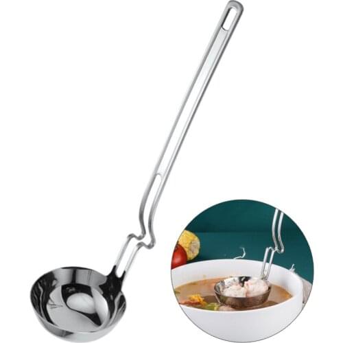 Mini 304 Stainless Steel Pot Hanging Soup Spoon Colander Filter Spoon Home Kitchen Gadgets Kitchenware Cooking Accessories