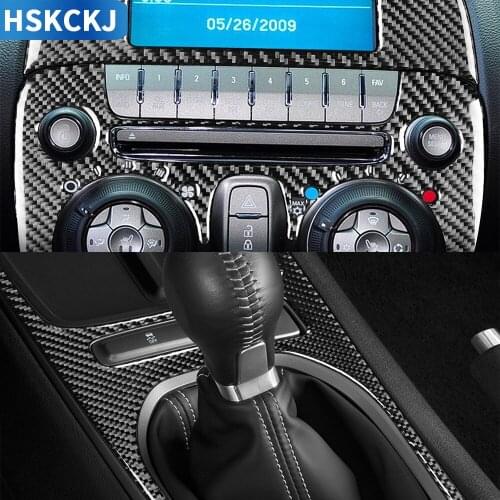 For Chevrolet Camaro 2010-2011 Multiple Color Carbon Fiber Sticker FM Air Conditioning Panel Shift Frame Interiors Car Accessory