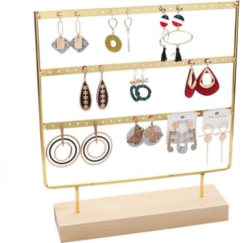 Earring Organizer Jewelry Display stand Rack Stand Dangle and Hook шкатулка для украшений Showcase Metal Decor Jewellery Rack
