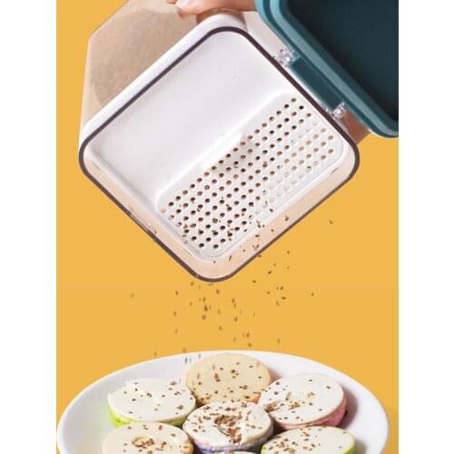 1pcs Plastic Food Container Sealing Storage Canister with Lid Cereal Containers Flour Tank for Kitchen 500/1000/1600ml STTA889