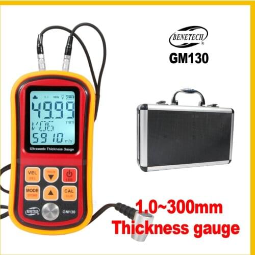 BENETECH Professional Digital Ultrasonic Thickness Gauge Auto Calibration to Assure the Accuracy measurement tool GM130-BENETECH