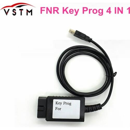 FNR Key Prog 4 In 1 Programming Key/Card 4-in-1 Key Prog For Re-nault/For Nis-san/For F-ord Car Key Programmer With USB Dongle