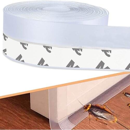 5M Self Adhesive Weatherstrip Door House Door Bottom Window Seal Strip Bar Windproof Soundproof Rubber Windshield Sealing Tap