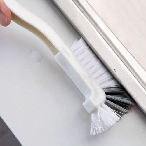 1Pc Window Groove Cleaning Brush Scraper Bathroom Tile Corner Cleaner Window Slot Brushes Kitchen Sink Cleaning Brush