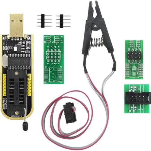 SOP8 SOIC8 Test Clip for EEPROM 25CXX / 24CXX with CH341A 24 25 Series EEPROM Flash Bios USB Programmer