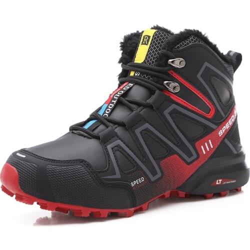 Outdoor Hiking Shoes Men Winter Mountain Climbing Trekking Boots Top Quality Outdoor Fashion Casual Snow Boots Mens Sneakers