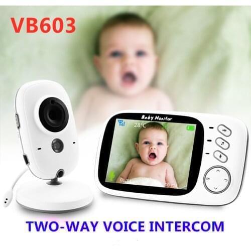 VB603 Wireless Video Color Baby Monitor with 3.2Inches LCD 2 Way AudioTalk Night Vision Surveillance Security Camera Babysitter