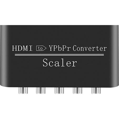 1080P HD to Component Video Converter HD to YpbPr RGB 5RCA Adapter with Scaler Function With Power Adapter 3RCA Audio Cable