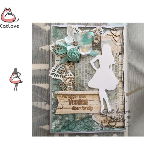 Woman Character Metal Cutting Dies Scrapbooking Stencil Die Cuts Card Making DIY Decorative Craft Embossing New Dies For 2019