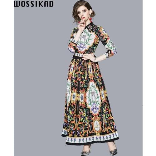 Dress Women Vintage Elegant Bohemian Autumn Dress Women Flower Long Maxi Dress Women Dresses Free Shipping Lady Dresses Vestiges