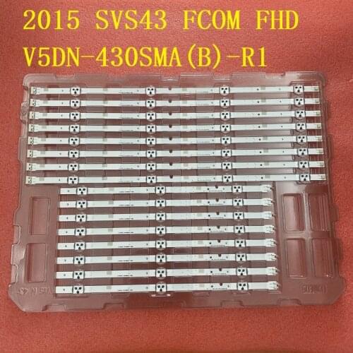 New 10set=80pcs LED strip for Samsung UN43J5200AG 2015 SVS43 FCOM FHD V5DN-430SMB-R1 430SMA-R1 BN96-37294A 37295A 38879A 38879A