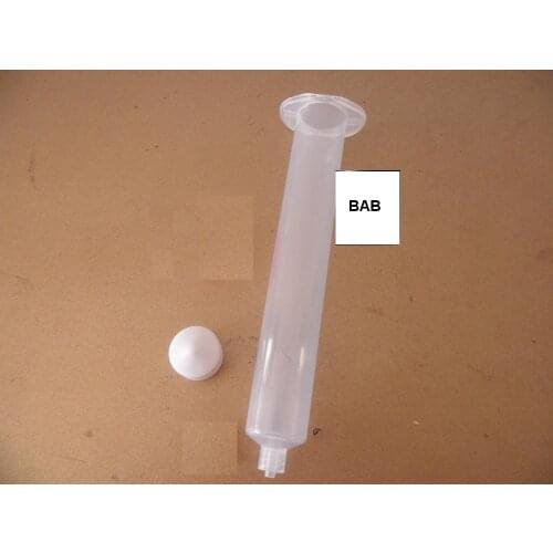 150Set/Lot, 55cc Clear Air Syringe Luer Lock Tip Dispenser Syringe Barrel with piston
