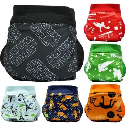 FREE SHIPPING 2018 gladbaby diaper costume starwars baseball football basketball cloth diaper nappies Adjustable washable