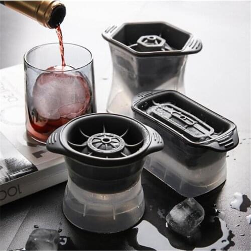 Ice Ball Mold 2pcs/set Silicone Ice Cube Tray Kitchen Cocktail DIY Ice Cream Moulds