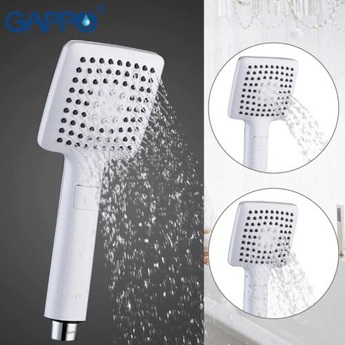 Gappo Three Ways Square hand shower heads bathroom accessories ABS in chrome Plated water saving shower head